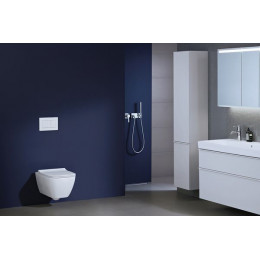 Унитаз подвесной Geberit SMYLE SQUARE безободковый, с быстросъемным сиденьем микролифт (500.685.01.1)