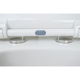 Унитаз подвесной Azario FERIO 360х545х330 безободковый, в комплекте с сиденьем микролифт (87565)