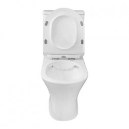 Унитаз-компакт Azario Verde 650х380х790 напольный, безободковый, с быстросъемным сиденьем микролифт (AZ-8220)