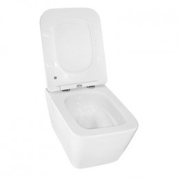 Унитаз подвесной Azario Boca 360х520х365 безободковый, слив "Торнадо", с быстросъемным сиденьем микролифт (AZ-2002)