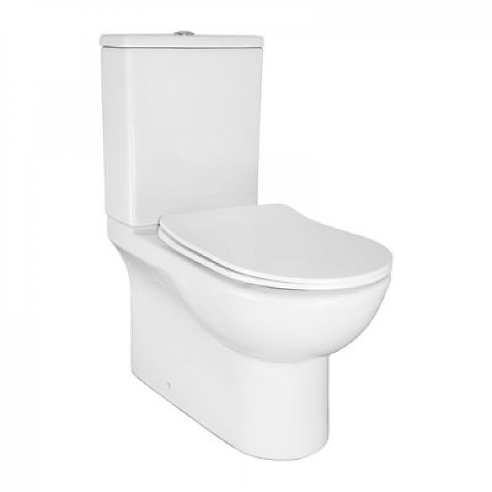 Унитаз-компакт AZARIO Ambra 645x370x815 напольный, безободковый, в комплекте сиденьем микролифт (AZ-848)