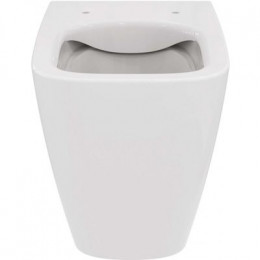 Унитаз приставной Ideal Standard i.life B безободковый, технология RimLS+, горизонтальный (универсальный) выпуск (T461601)
