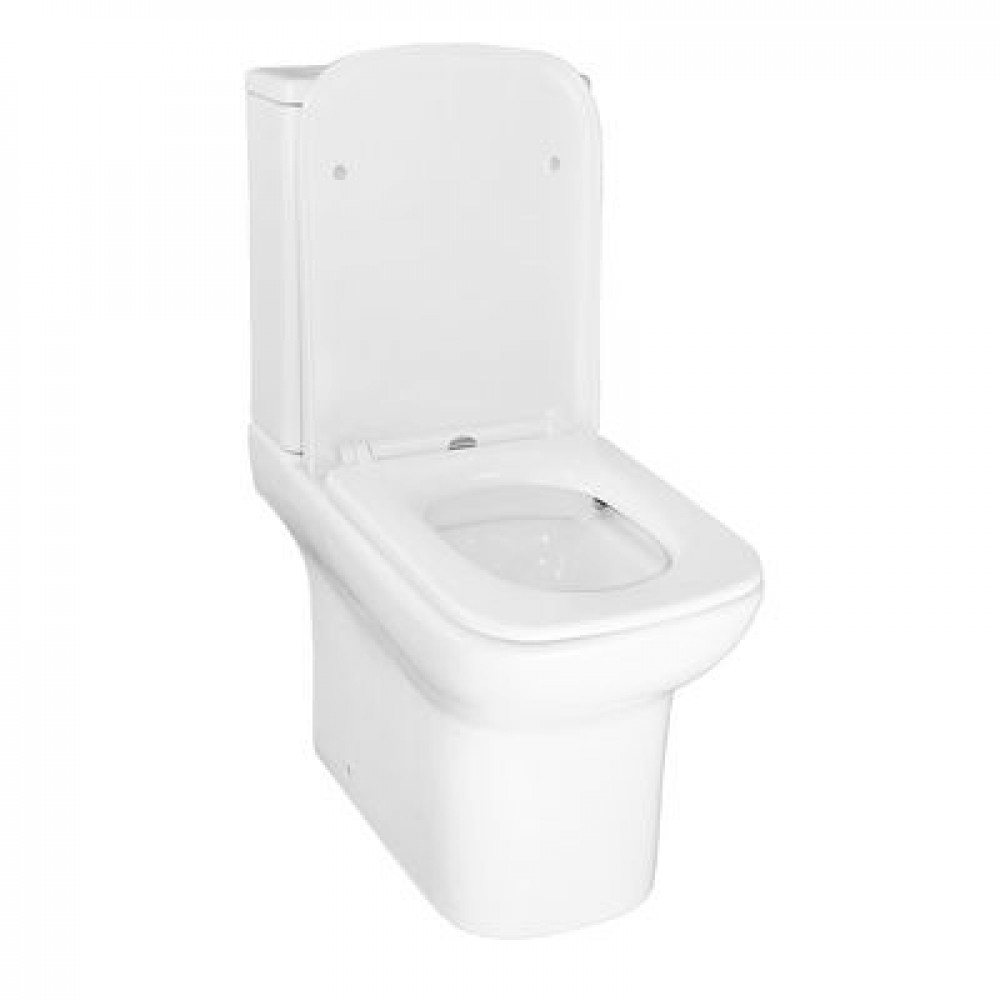 Унитаз-компакт Azario Alba 620х405х805 напольный, безободковый, с сиденьем микролифт (AZ-8323)