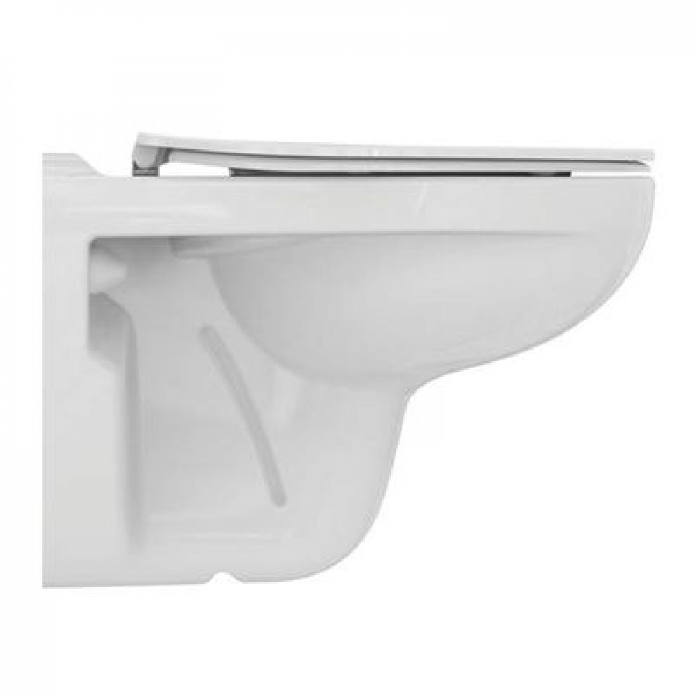 Унитаз подвесной  Ideal Standard TIRSO Rimless безободковый с сидением и крышкой (R034301)
