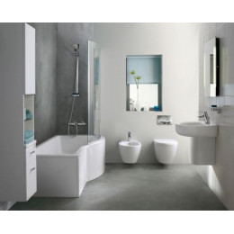 Унитаз подвесной CONNECT AQUABLADE, скрытый монтаж, без сидения и крышки, белый (E047901)