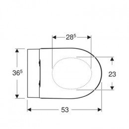 Унитаз подвесной Geberit iCon 500.784.01.1 с сиденьем и быстросъемной крышкой с микролифтом