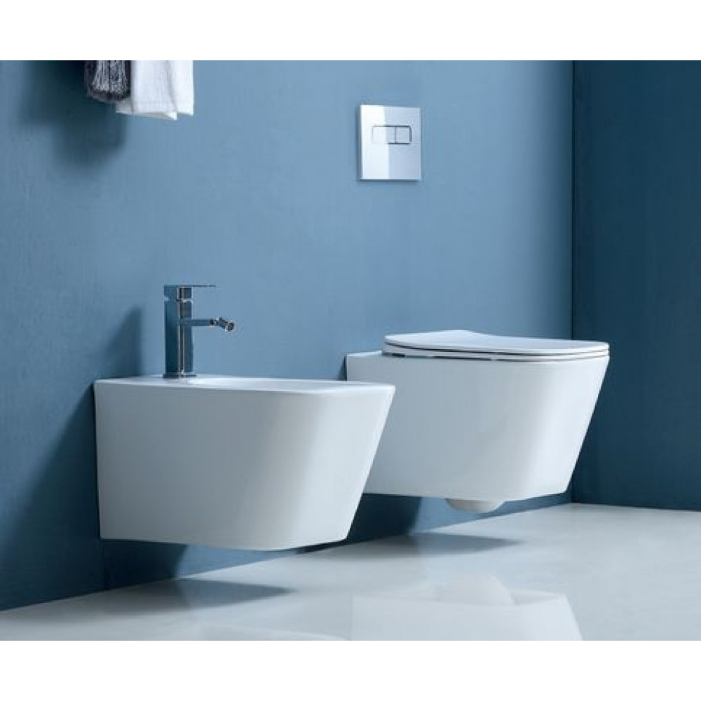 Унитаз подвесной Azario BOCA 360х510х350 безободковый, c сиденьем микролифт (AZ-1048 A)