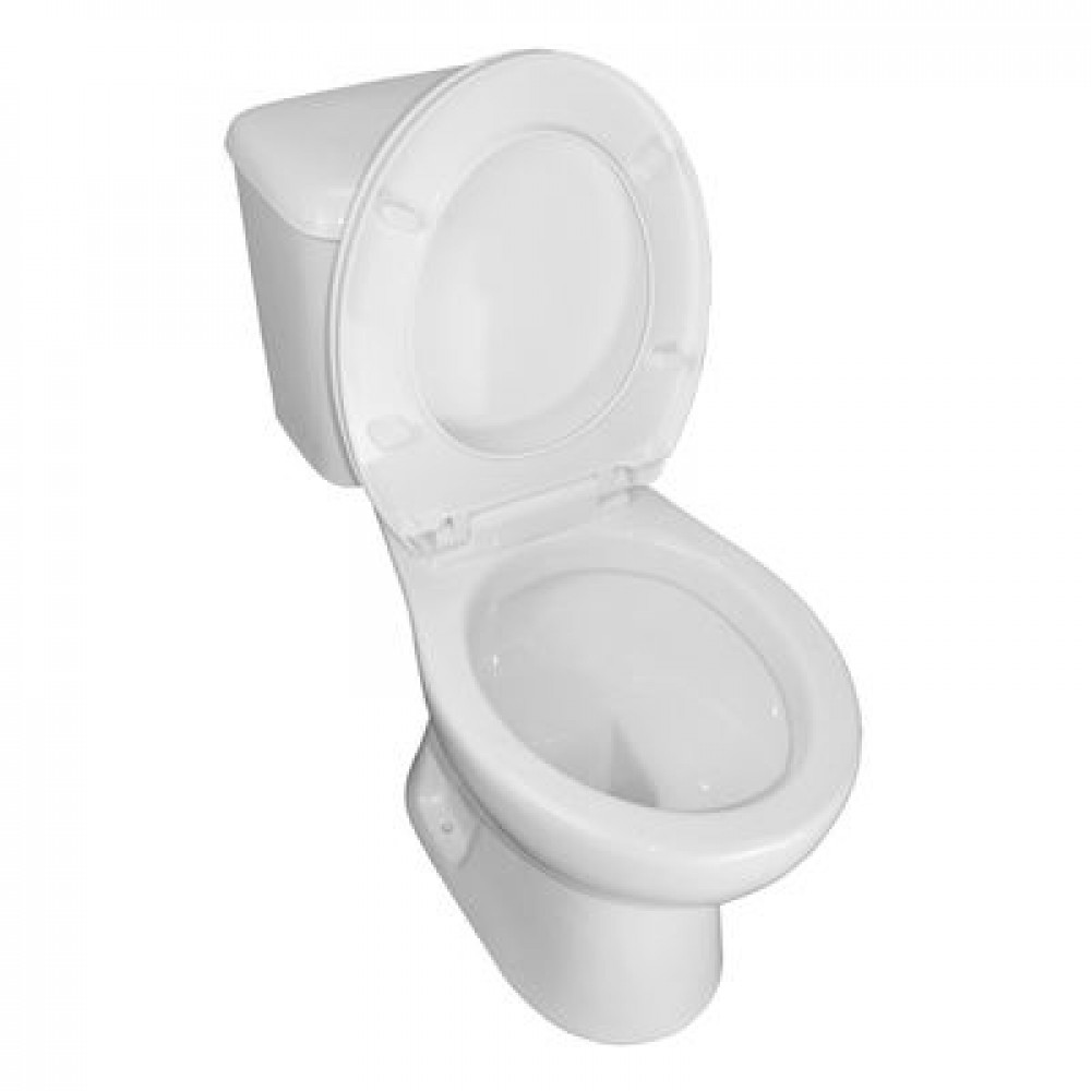 Унитаз напольный Loranto Lino 370х670х720 с сиденьем микролифт (soft close) полипропилен, белый (CS-CT8812)