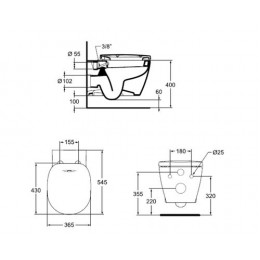 Унитаз подвесной Ideal Standard Connect E781901 с функцией биде (E781901)