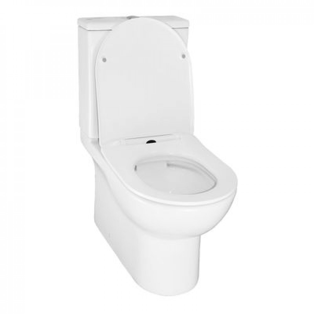 Унитаз-компакт AZARIO Ambra 645x370x815 напольный, безободковый, в комплекте сиденьем микролифт (AZ-848)