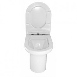 Унитаз-компакт Creo Ceramique ARCHI 380х680х820 безободковый, с тонкой крышкой, микролифт