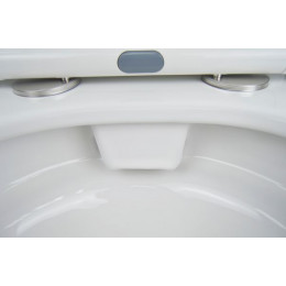 Унитаз-компакт Azario Candy 370х620х780 напольный, безободковый, в комплекте с бачком и сиденьем микролифт (AZ-1503B)