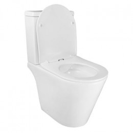 Унитаз-компакт Azario Flin 365х590х790 напольный, безободковый с быстросъемным сиденьем микролифт (AZ-1363C)