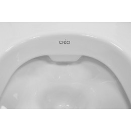 Унитаз напольный "Чаша Генуя" Creo Ceramique 525х405х220 мм, с гидрозатвором (SQ9100)