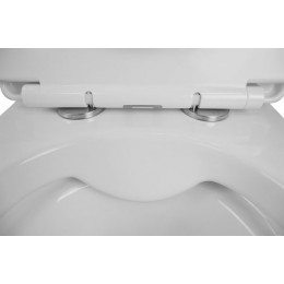 Унитаз подвесной Azario VENTO 360х485х350 безободковый, c быстросьемным сиденьем микролифт (AZ-1046)