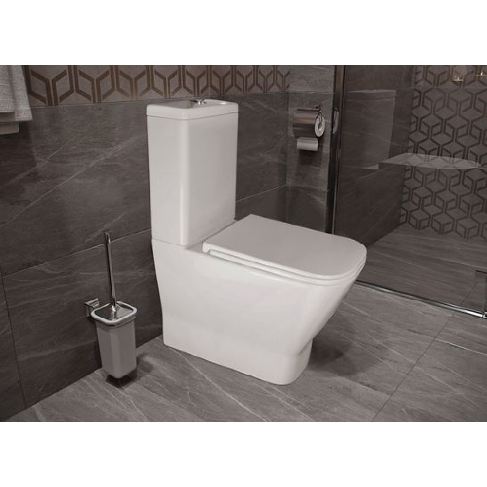 Унитаз-компакт Azario Joy 365х620х805 напольный, безободковый, слив " скрытый Торнадо", с быстросъемным сиденьем микролифт (AZ-2168-UQ3)