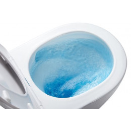 Унитаз подвесной Azario Grado 370х490х360 безободковый, с системой антивсплеск (Торнадо) в комплекте с сидением микролифт (AZ-0046-UQ)