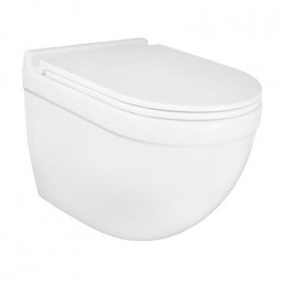 Унитаз подвесной Azario Fora 520х360х410 безободковый, смыв "Торнадо", в комплекте быстросьемным с сиденьем микролифт (AZ-0017-UQ1)