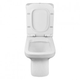 Унитаз-компакт Creo Ceramique ARLES 650х370х820 напольный, безободковый, в комплекте с сиденьем микролифт (AS1003+AS1002R)