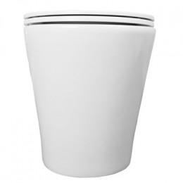 Унитаз приставной Azario 580х360х430 безободковый, быстросъемное сиденье микролифт, с системой смыва Tornado (AZ-1003D-UQ1)