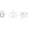 Унитаз подвесной Ravak Uni Chrome Rim, без сиденья, белый (X01516)