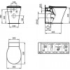 Унитаз приставной Ideal Standard CONNECT AIR AquaBlade® горизонтальный выпуск, белый (E004201)