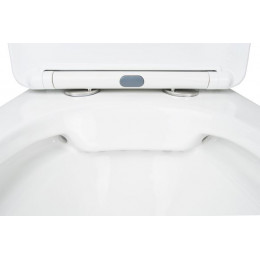 Унитаз-компакт Azario FRETTA SQUARE 650х340х790, безободковый с бачком и сиденьем микролифт, сливной арматурой Geberit (AZ-5121-G)