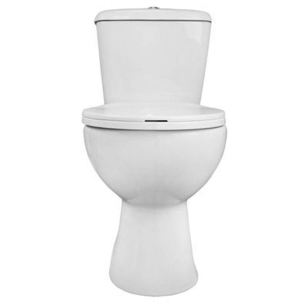 Унитаз напольный Loranto Lino 370х670х720 с сиденьем микролифт (soft close) полипропилен, белый (CS-CT8812)
