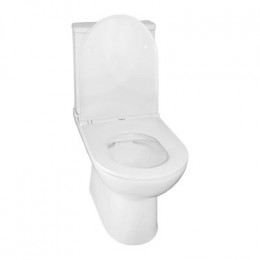 Унитаз-компакт Azario Kano 370х630х800 напольный, безободковый, в комплекте с быстросъемным сиденьем микролифт (93590)