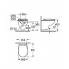 Унитаз подвесной Grohe Bau Ceramic безободковый, с сиденьем микролифт (39351000)