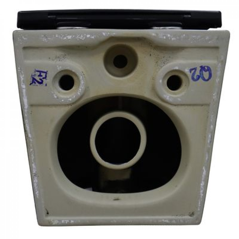 Унитаз подвесной Azario Grado 490х370х360 безободковый с сиденьем микролифт, черный матовый (AZ-0046-MB)