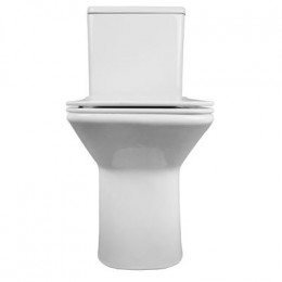 Унитаз-компакт Azario Formal 370х315х790 напольный, безободковый, в комплекте с бачком и сиденьем микролифт (AZ-1353B)