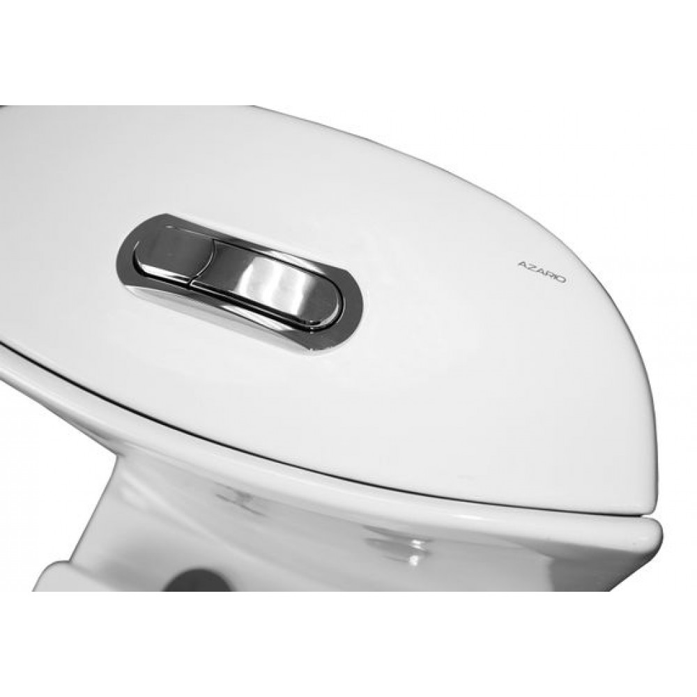 Унитаз моноблок Azario Luna 770x390x710 напольный, горизонтальный слив, сиденье дюропласт микролифт (AZ-1037)