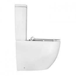 Унитаз-компакт Azario Mitta 620х340х810 напольный, безободковый, в комплекте с сиденьем микролифт (AZ-2128)