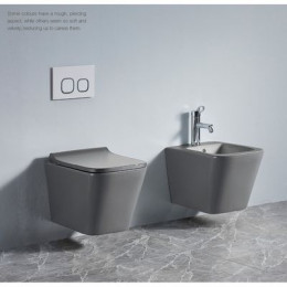 Унитаз подвесной Azario Teramo 490*340*350 безободковый, с сидением микролифт, черный матовый (AZ-052-MB)