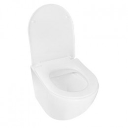 Унитаз подвесной Azario PRO 360х480х3500 безободковый, c быстросъемным сиденьем микролифт полипропилен (CS-1049SB)