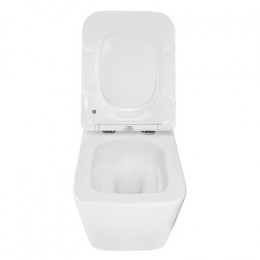 Унитаз подвесной Azario Boca 360х520х365 безободковый, слив "Торнадо", с быстросъемным сиденьем микролифт (AZ-2002)