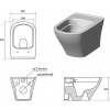 Унитаз подвесной Ravak Classic RimOFF безободковый, без сиденья, белый (X01671)