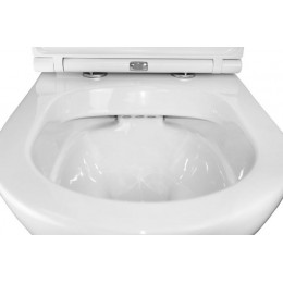 Унитаз-компакт Azario Kano 370х630х800 напольный, безободковый, в комплекте с быстросъемным сиденьем микролифт (93590)