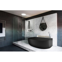 Ванна акриловая Azario CAMBRIDGE 1695х880х580, пристенная, в комплекте с сифоном и металлической рамой (CAM17289)