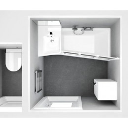 Ванна акриловая Ravak BE HAPPY II 150х75 Р белая