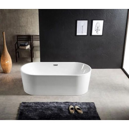 Ванна акриловая Azario BRISTOL 1700х800х580, свободностоящая, в комплекте с сифоном и металлической рамой, (BRI17080)