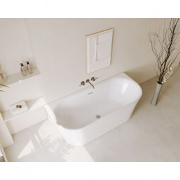 Ванна акриловая Azario ENGELS 1700x750x580 пристенная, в комплекте с сифоном и металлической рамой (ENG17075)