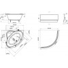 Ванна акриловая Ravak NEW DAY 140x140 белая