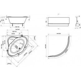 Ванна акриловая Ravak NEW DAY 140x140 белая