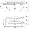 Промо-набор Ideal Standard 2 в 1: Ванна акриловая Duo 170х75см + Ножки в подарок! (NT476367)