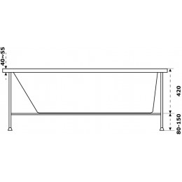 Ванна акриловая Azario Бали 170х70 (БАВ0103)