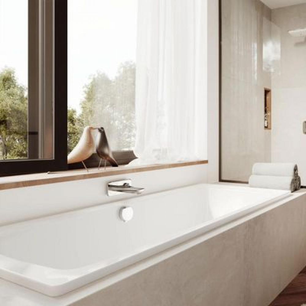 Ванна стальная  Kaldewei CAYONO DUO180х80 см, 725, с водоотталкивающим покрытием easy-clean, без ножек (272500013001)