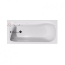 Ванна чугунная Goldman Classic 100x70x40 пристенная, белый (Classic 100*70*40)