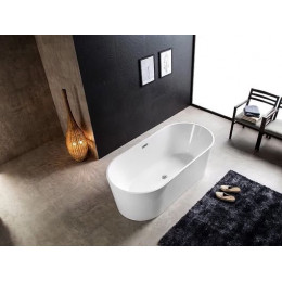 Ванна акриловая Azario BRISTOL 1700х800х580, свободностоящая, в комплекте с сифоном и металлической рамой, (BRI17080)